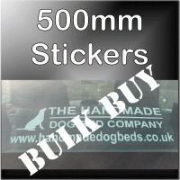 Bulk Buy - 500mm x 87mm Customised Self Adhesive Advertising Stickers for Windows or Bumper for Car,Vehicle,Van-Advertise Business,Service,Club,Company,Website,URL